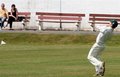 Leyland's sub fielder Daniel Hall taking one of his two catches
