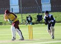 Tommy Clough turns the ball on the leg side