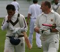 Ikram Ullah and Paul Dodds return after knocking off the required runs