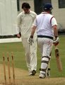 Phil Renney leaves after being bowled