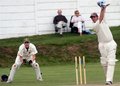 Aiden Cotton drives through the covers