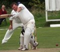 Ian Mawdesley plays through mid-wicket